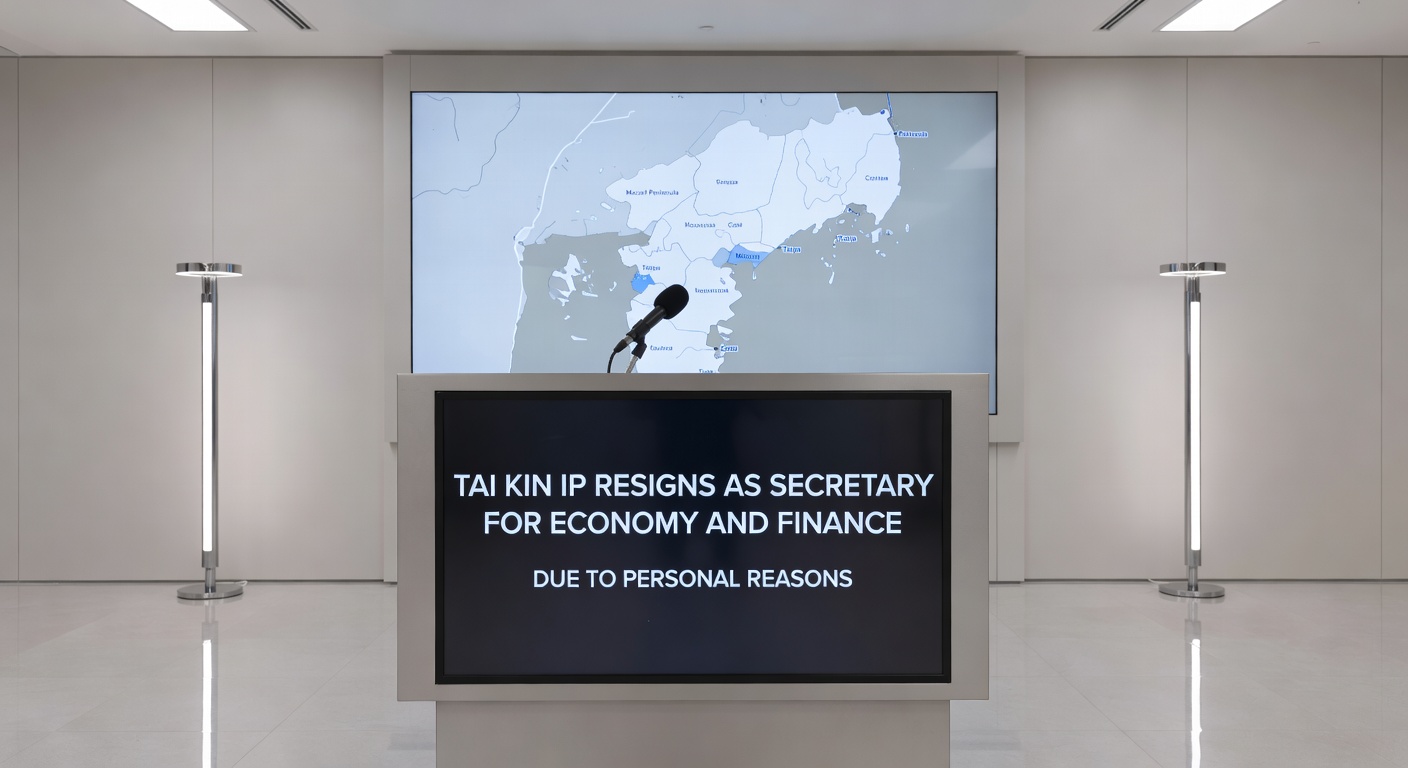 Close-up of official Macau government building with flags, symbolizing administrative changes in the economy and finance sector
