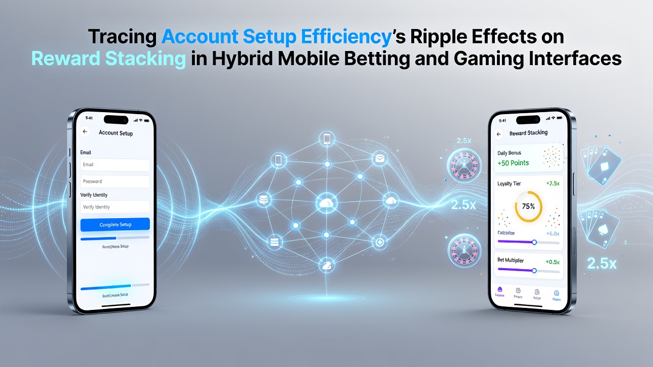Mobile betting interface showing quick account registration flow alongside bonus stacking indicators