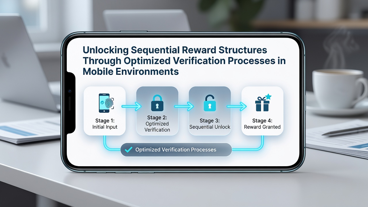 Flow diagram illustrating verification timelines impacting reward unlocks in combined mobile reel and sports betting systems