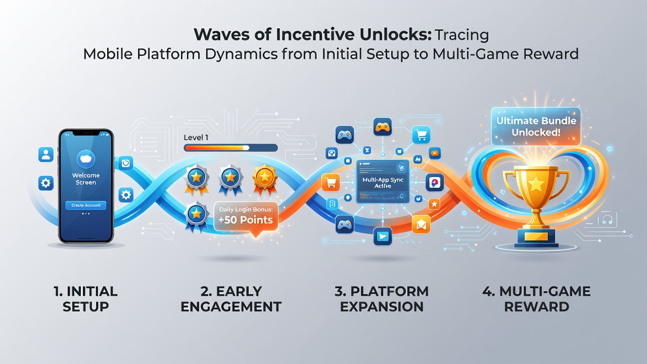 Dashboard view of multi-game reward distributions and loyalty tier progression on a mobile device